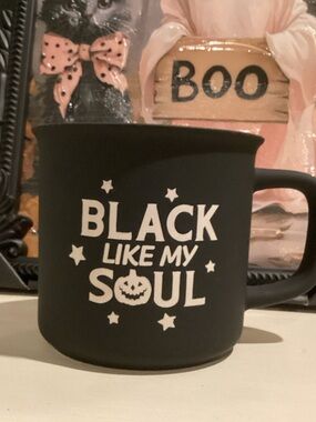 Black Like My Soul Ceramic Soft Touch Mug 🦇